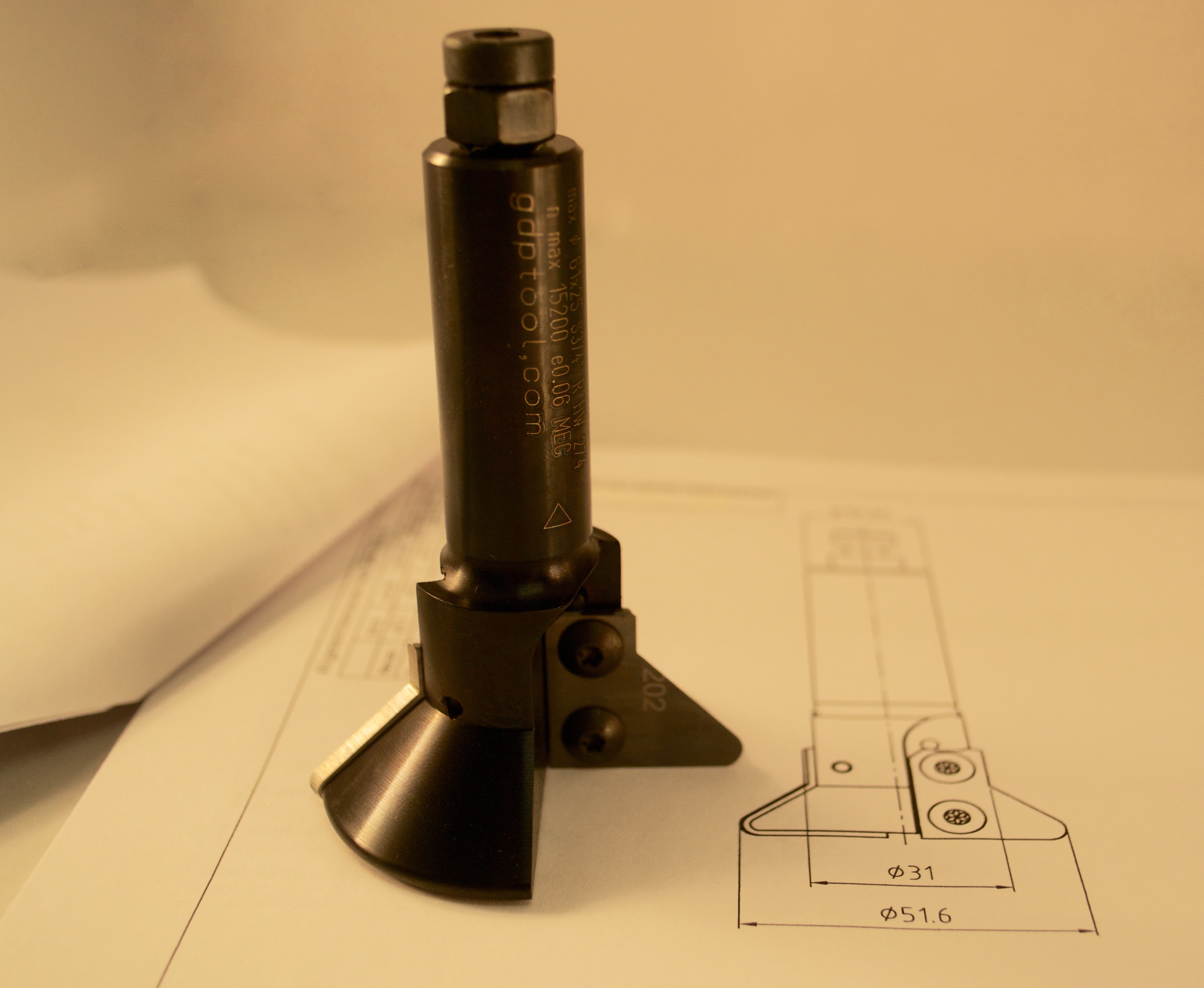Custom CNC Tool with Drawing