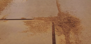 Dusty Workpiece